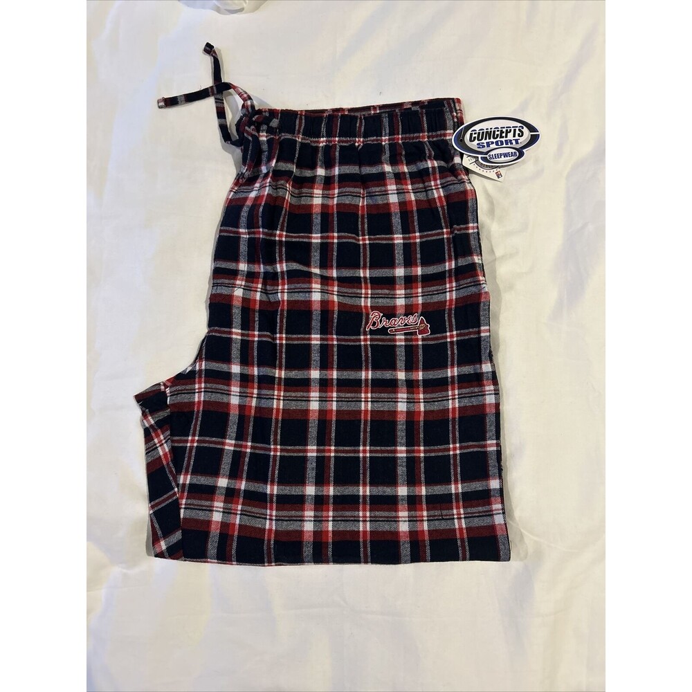 Atlanta Braves PJ Pajama Pants Official MLB Merchandise Size 2XL